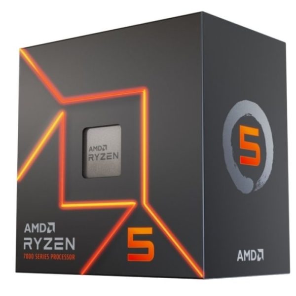 Procesador AMD Ryzen 5 7600 3.8Ghz hasta 5.1Ghz AM5 6 Nucleos 12 Subprocesadores 32Mb