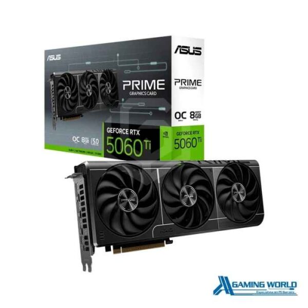 Tarjeta de Video ASUS PRIME GeForce RTX 5060 Ti OC Edition 8GB GDDR7