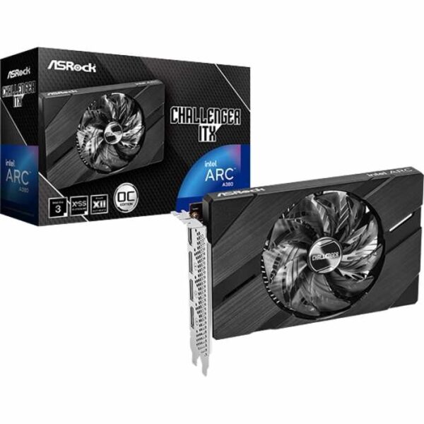 Tarjeta de Video Asrock Intel Arc A380 Challenger ITX 6GB GDDR6