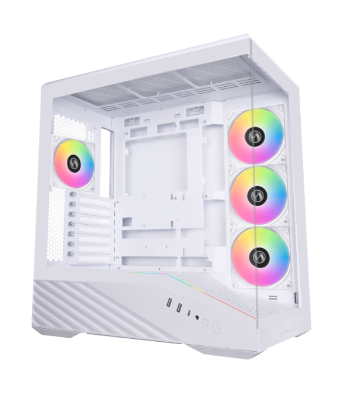 Case Gamer LIAN LI V100R V100RW Blanco 4 FAN ARGB Vidrio Templado