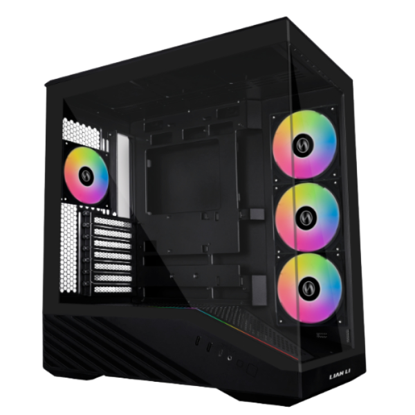 Case Gamer LIAN LI V100R (V100RX BLACK ) 4 FAN ARGB Vidrio Templado