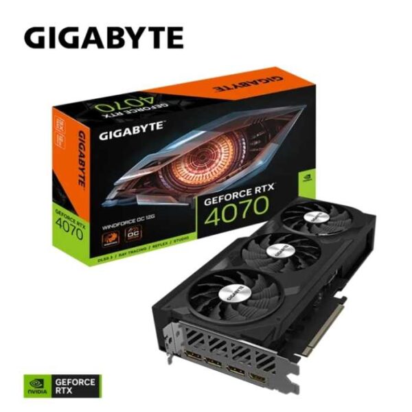 Tarjeta de Video Gigabyte Geforce RTX 4070 WINDFORCE OC 12GB GDDR6X