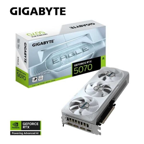 Tarjeta de Video Gigabyte Geforce RTX 5070 EAGLE OC ICE SFF 12GB