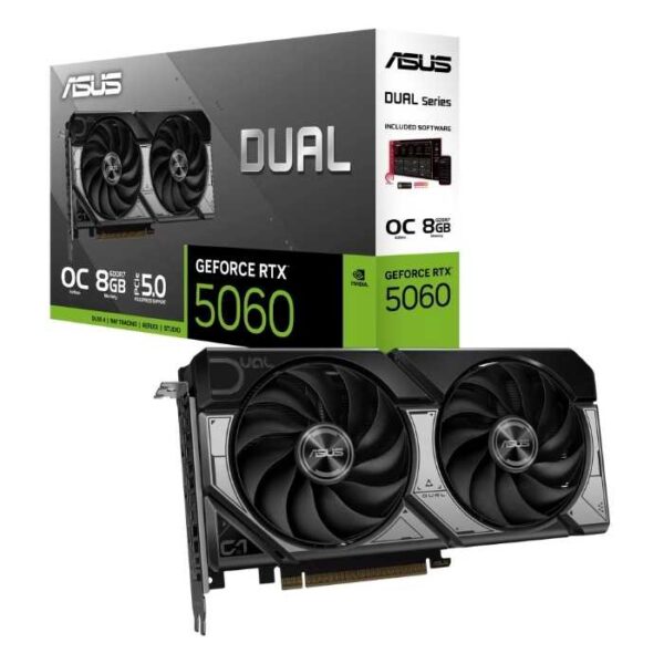 Tarjeta De Video ASUS DUAL Geforce RTX 5060 8GB OC GDDR7