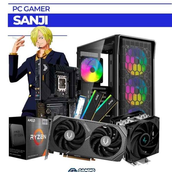 PC Gamer Sanji Ryzen 5 5500X3D RTX 5050 16GB RAM SSD 1TB AM4