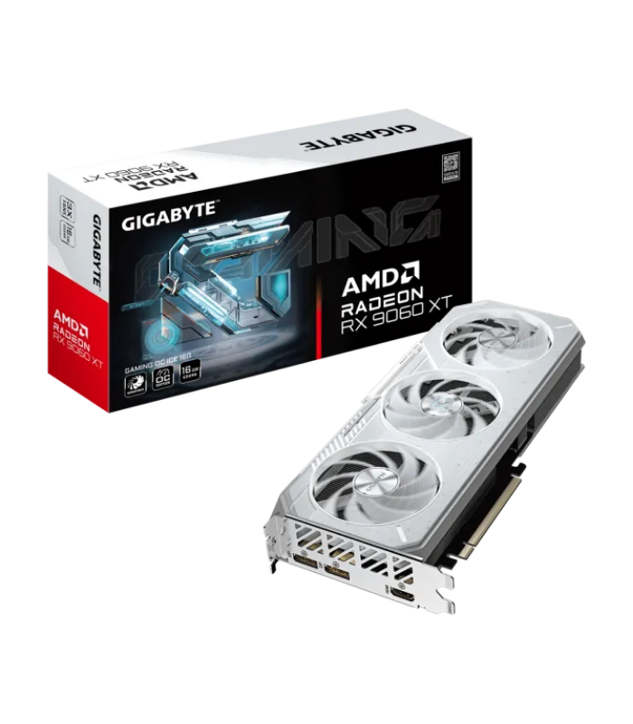 Tarjeta de Video Gigabyte RX 9060 XT 16GB GAMING OC ICE GDDR6 PCIe 5.0