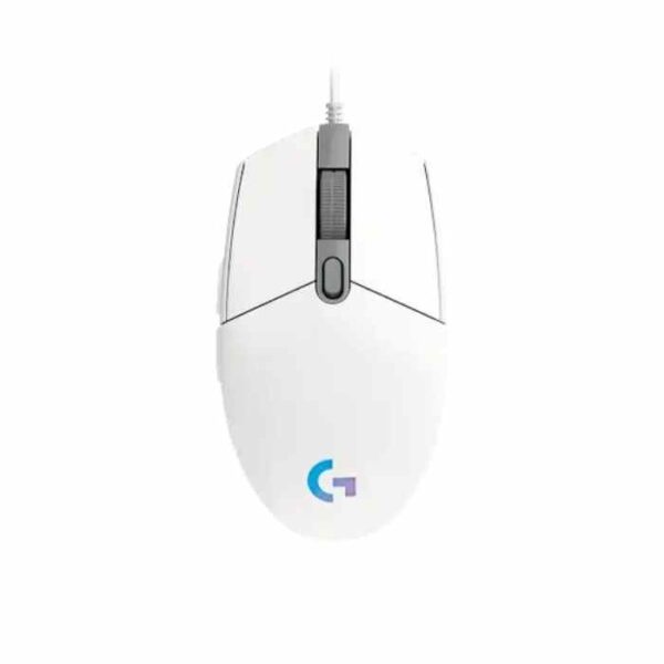 Mouse Logitech G203 WHITE, RGB, 8000 DPI, CONECTOR USB