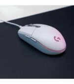 Mouse Logitech G203 WHITE, RGB, 8000 DPI, CONECTOR USB