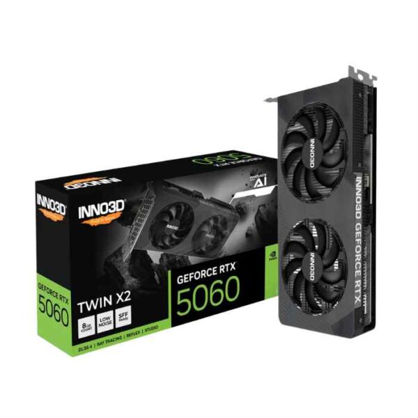 Tarjeta de Video INNO3D GEFORCE RTX 5060 TWIN X2 8GB GDDR7