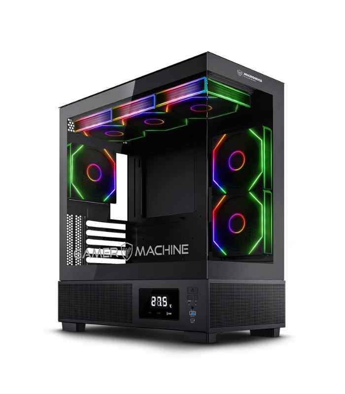 CASE MICRONICS VULKANO BLACK MIC FC1001 6 FANS ARGB DISPLAY CASE MICRONICS VULKANO BLACK MIC FC1001 6 FANS ARGB DISPLAY